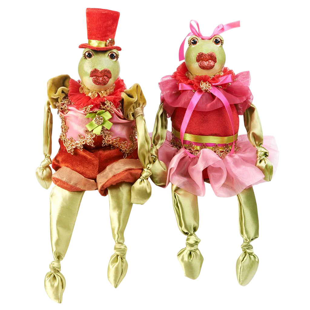 b 30118 goodwill christmas decorative items teatime alice frog with dangle legs green pink B 30118 Goodwill Christmas Decorative Items Teatime Alice Frog With Dangle Legs Green Pink
