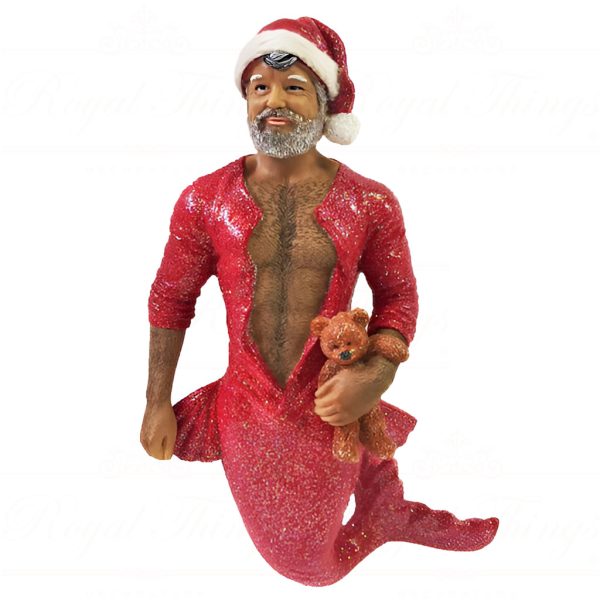 December Diamonds Christmas Ornaments Bedtime Santa Merman Gay Red Brown Dd 55 55100