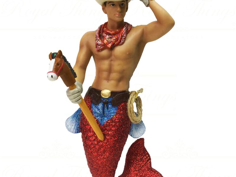 December Diamonds Christmas Ornaments Cowpoke Merman Gay Red Blue Brown Dd 55 55078