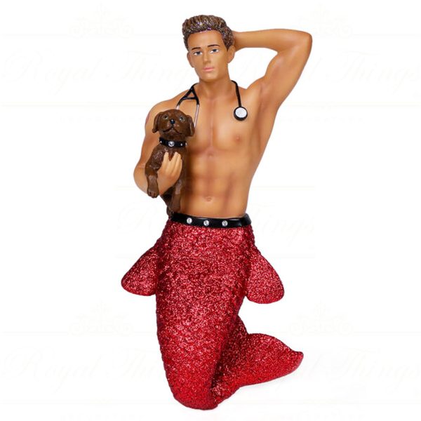 December Diamonds Christmas Ornaments Dr Pet A Vet Merman Gay Red Dd 55 55036