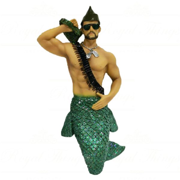 December Diamonds Christmas Ornaments Fatigued Merman Gay Green Black Dd 55 55161