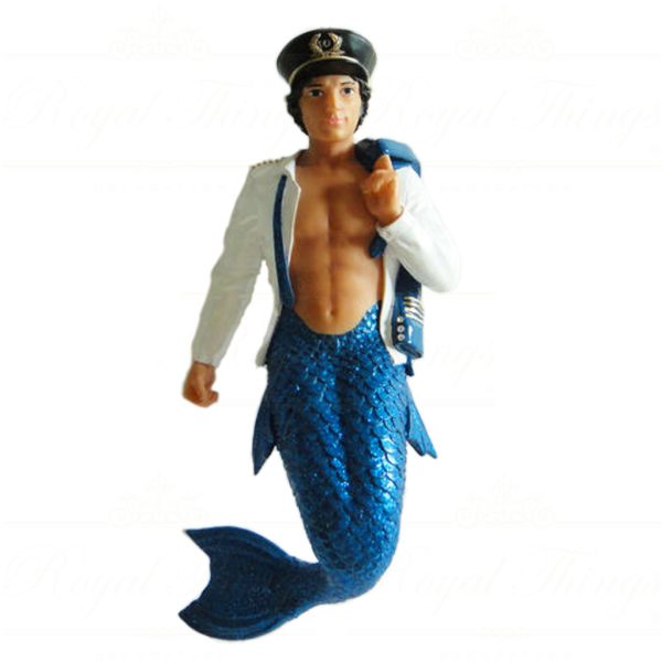 December Diamonds Christmas Ornaments Flyboy Merman Gay Blue White Dd 55 90766