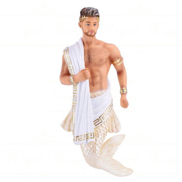 December Diamonds Christmas Ornaments Grecian God Merman Gay White Gold Dd 55 55421