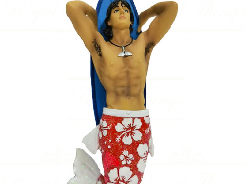 December Diamonds Christmas Ornaments Hung Surferboy Merman Gay Red White Blue Dd 55 55159