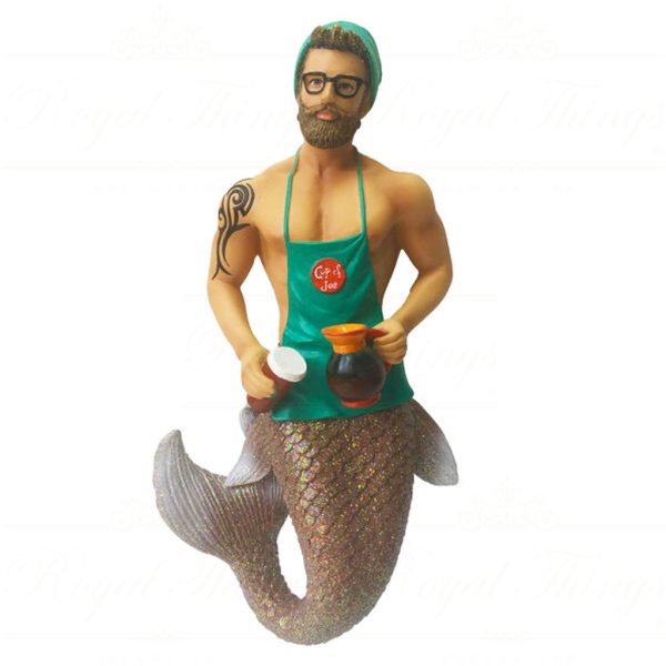 December Diamonds Christmas Ornaments Java Joe Merman Gay Brown Green Dd 55 55077