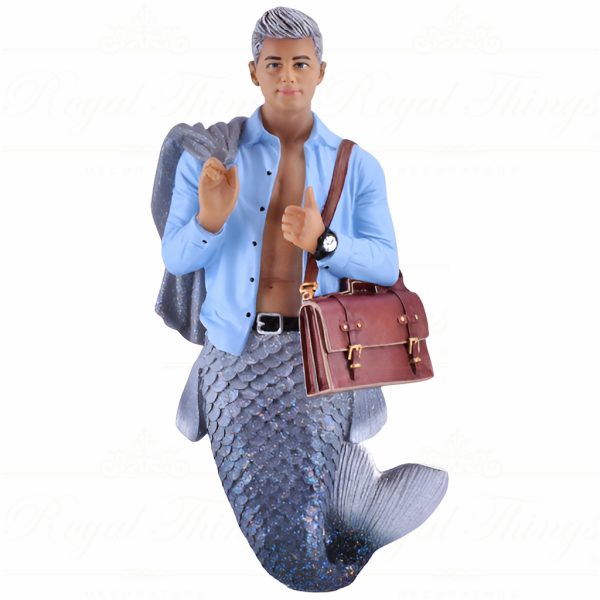 December Diamonds Christmas Ornaments Legal Maneuver Merman Gay Blue Gray Dd 55 55445