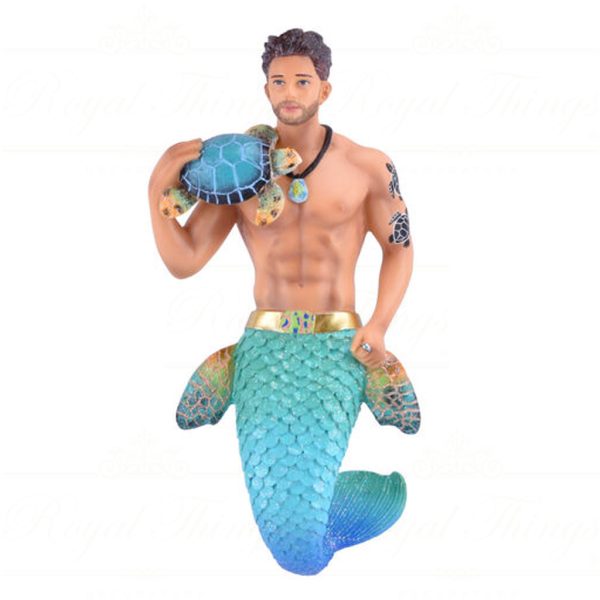 December Diamonds Christmas Ornaments Turtle Time Merman Gay Blue Gold Dd 55 55420