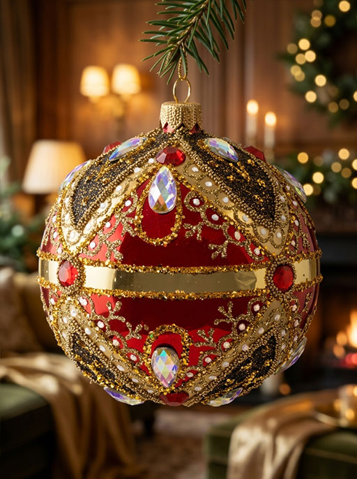Polish Glass Art Boules de Noël