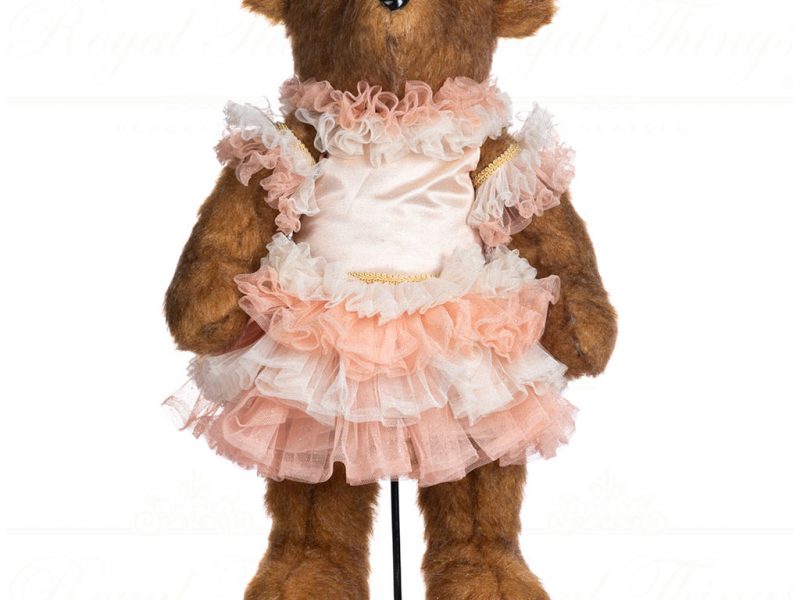 Goodwill Animal Dolls Ballerina Bear Brown Pink C 19550