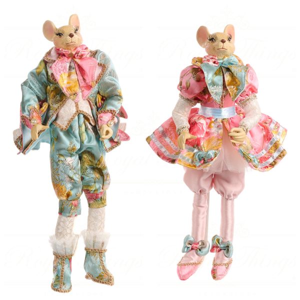 Goodwill Animal Dolls Candyland Dormouse Girl Boy Pink Blue White Gold J 59104