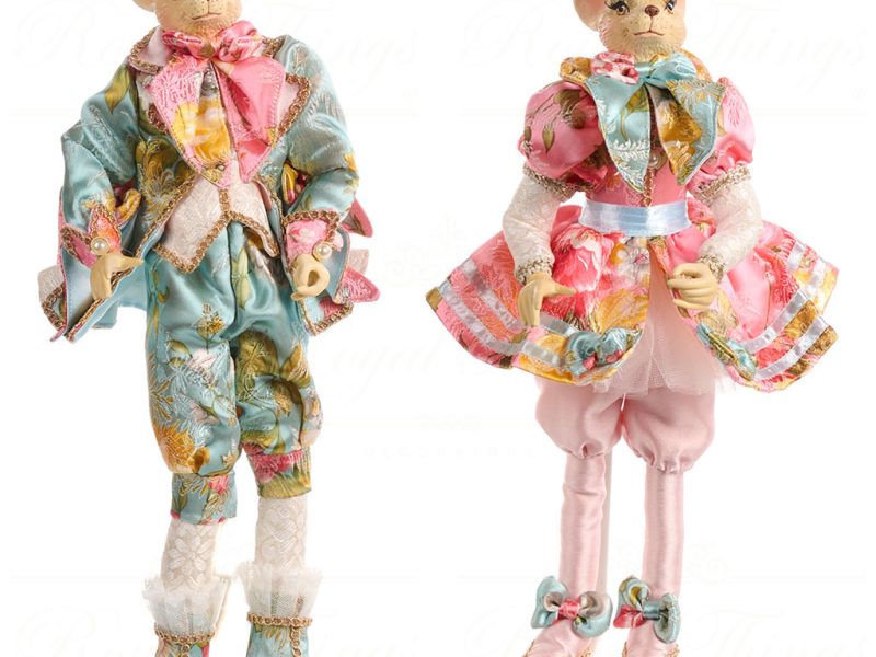 Goodwill Animal Dolls Candyland Dormouse Girl Boy Pink Blue White Gold J 59104