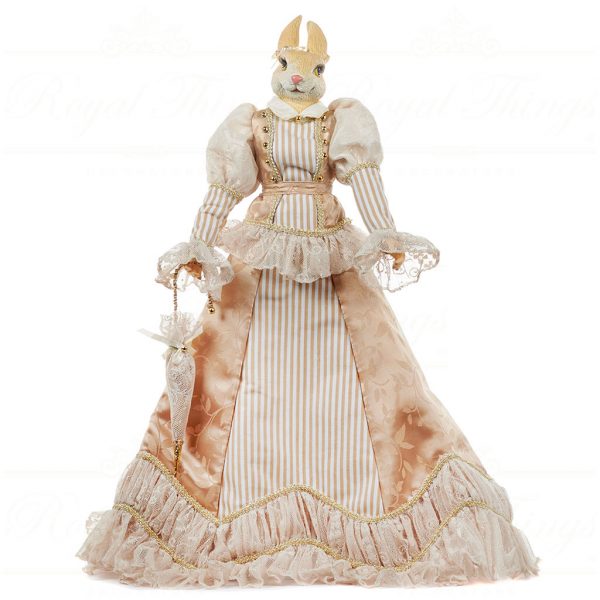 Goodwill Animal Dolls Lady Bunny Cream Gold J 61255