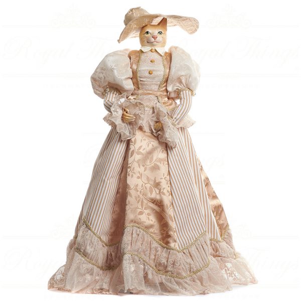 Goodwill Animal Dolls Lady Cat Cream Gold J 61251
