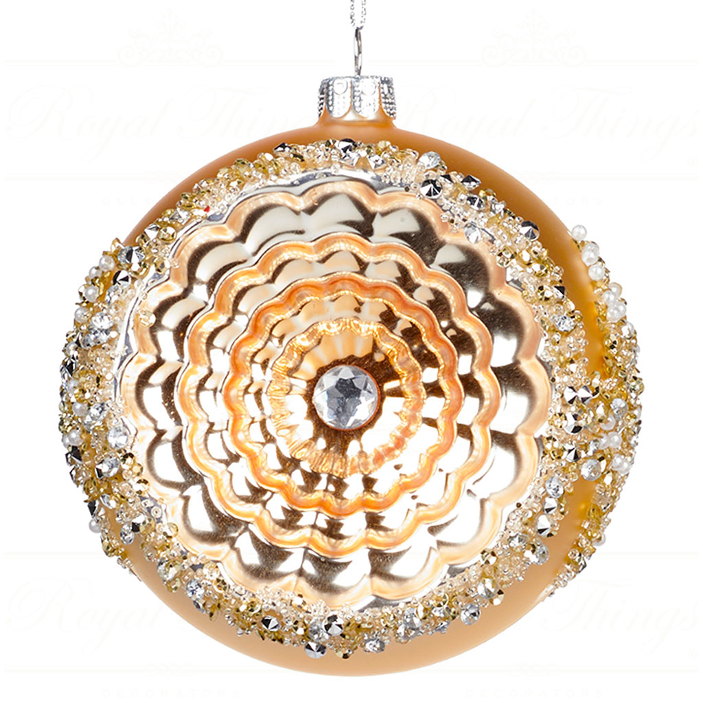 goodwill chirstmas ball Glass Reflector Ball gold champagne YA 92532 circle Goodwill Chirstmas Ball Glass Reflector Ball Gold Champagne Ya 92532 Circle