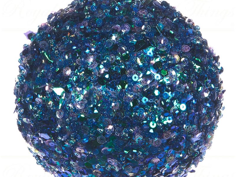 Goodwill Chirstmas Ball Glitter Sequin Ball Blue Sp 20235