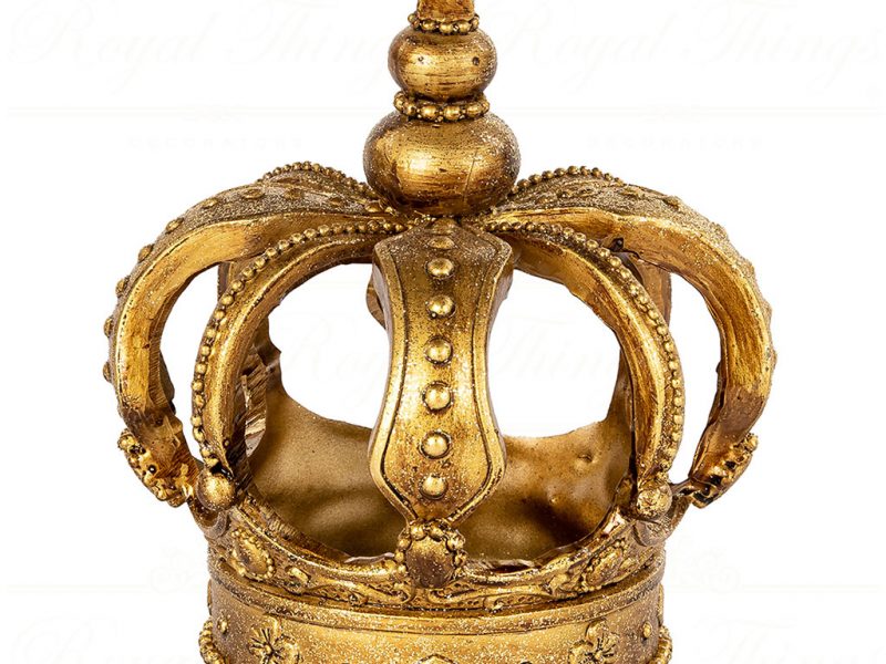Goodwill Christmas Decorative Items 3d Crown Gold Mc 37067