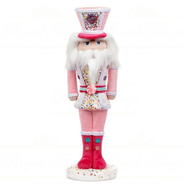 Goodwill Christmas Decorative Items Candy Nutcracker Pink White Multi T 78085