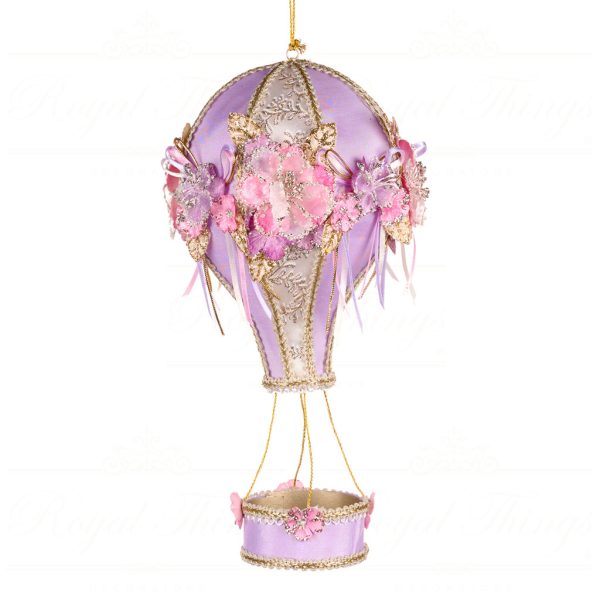 Goodwill Christmas Decorative Items Castle In Sky Fabric Flower Display Air Balloon Pink White Br 40006