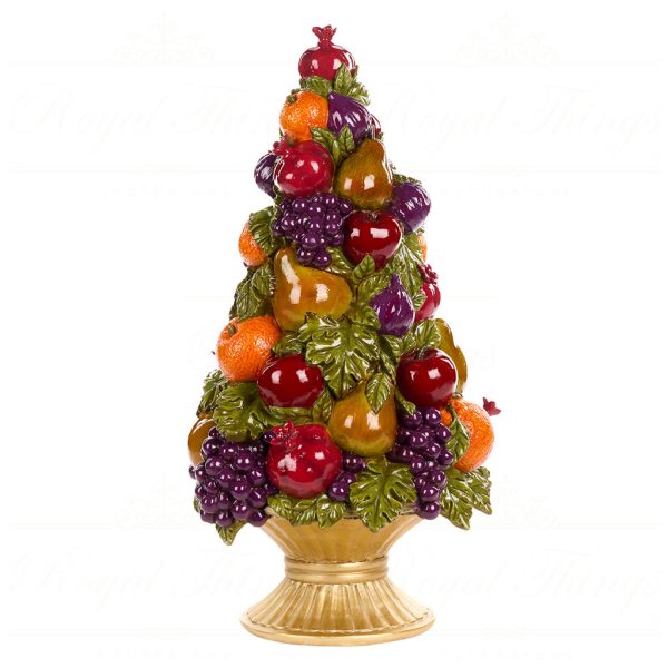 Goodwill Christmas Decorative Items Fruit Topiary In Pot Tabletop Multi Gold Orange D 43225