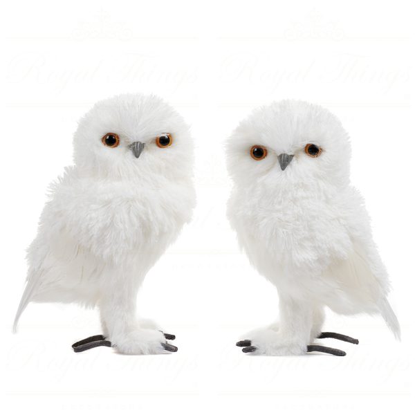 Goodwill Christmas Decorative Items Furry Snowy Owl White T 78049
