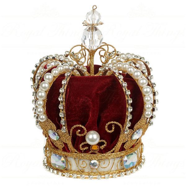 Goodwill Christmas Decorative Items Jewel Crown Tree Topper Red Gold White Mo 92524