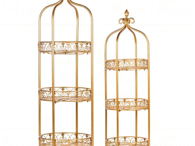 Goodwill Christmas Decorative Items Metallic 3 Tier Flower Planter Gold Bm 99109