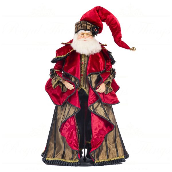 Goodwill Christmas Dolls Grand Hotel Santa Doll Red Green J 59150