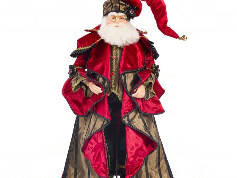 Goodwill Christmas Dolls Grand Hotel Santa Doll Red Green J 59150