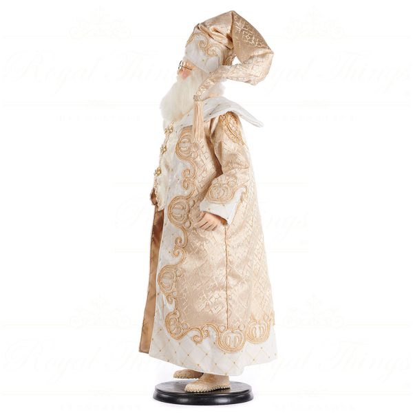 Goodwill Christmas Dolls White Cream Gold Once Upon Santa Doll J62057b
