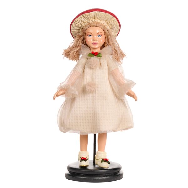 Goodwill Christmas Dolls Woodland Mushroom Girl Doll Red Cream B 88352