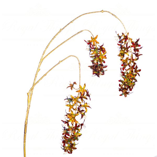 Goodwill Christmas Flowers Branches Metallic Gradient Flower Bundle Stem Multi Al 75222