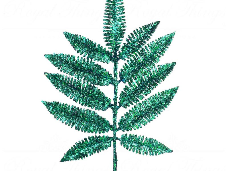 Goodwill Christmas Flowers Branches Sparkle Fern Leaf Stem Green Fl 18629