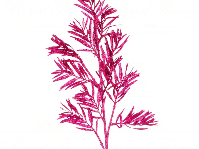 Goodwill Christmas Flowers Branches Sparkle Needle Leaf Stem Hotpink Fl 18628