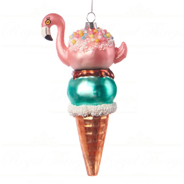 Goodwill Christmas Glass Ornament Swan Unicorn Ice Cream Multicolor Ya 92423 Flamingo