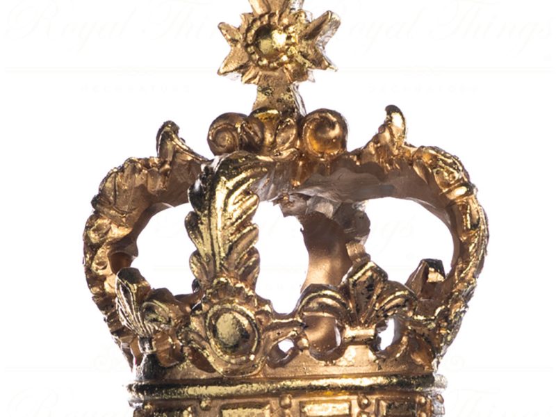 Goodwill Christmas Ornament 3 D Open Crown Gold S 30507