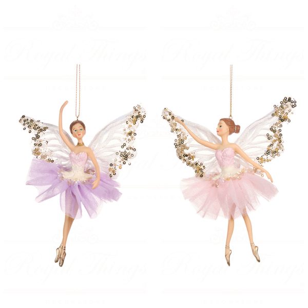 Goodwill Christmas Ornament Castle In Sky Tulle Sequin Ballerina Fairy Ornament Purple Pink Tr 20469