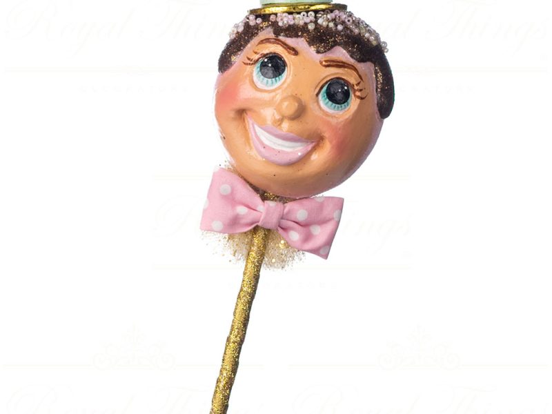 Goodwill Christmas Ornament Chocolicious Happy Popsicle With Hat Brown Pink Gold B 89156 Boy