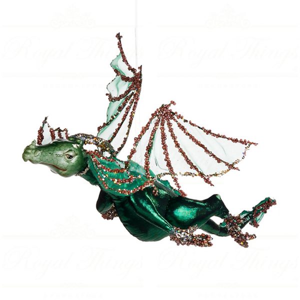 Goodwill Christmas Ornament Dragon Green Brown Br 33092 Green