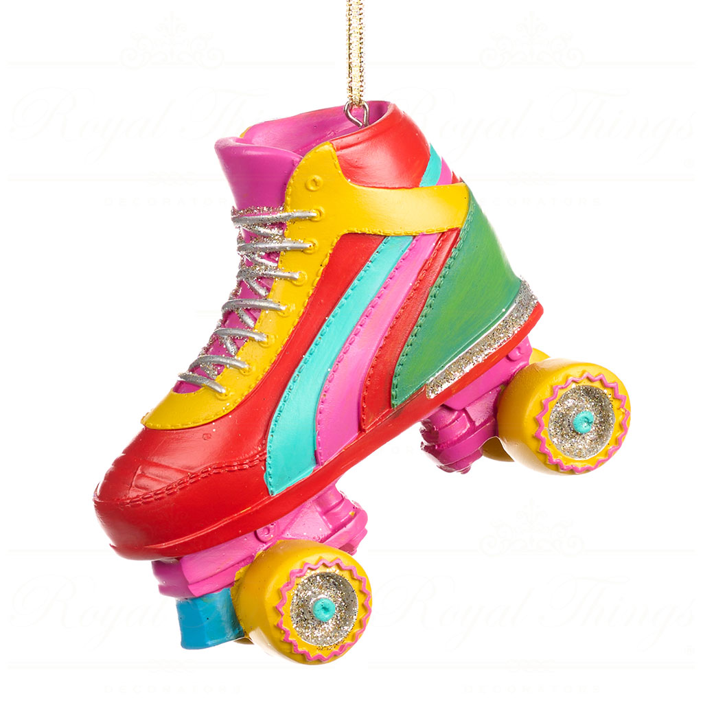 goodwill christmas ornament funky rainbow roller skate multicolor D 43320 Goodwill Christmas Ornament Funky Rainbow Roller Skate Multicolor D 43320