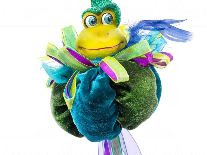 Goodwill Christmas Ornament Heritage Mardi Gras With Tassel Green Blue B 07243 Blue
