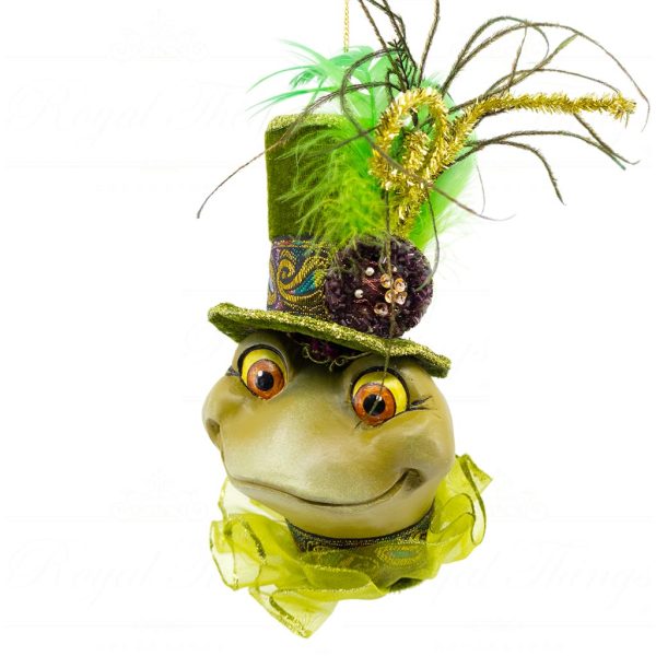 Goodwill Christmas Ornament Heritage Mr And Mrs Peacock Frog Purple Green Blue B 07241 Mrgreen