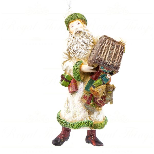Goodwill Christmas Ornament Heritage Old Style Christmas Figurine Red Green White Kc 66 18886 B
