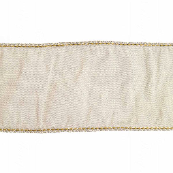 Goodwill Christmas Ribbon Faux Silk Taffeta Ribbon Beige L 26296
