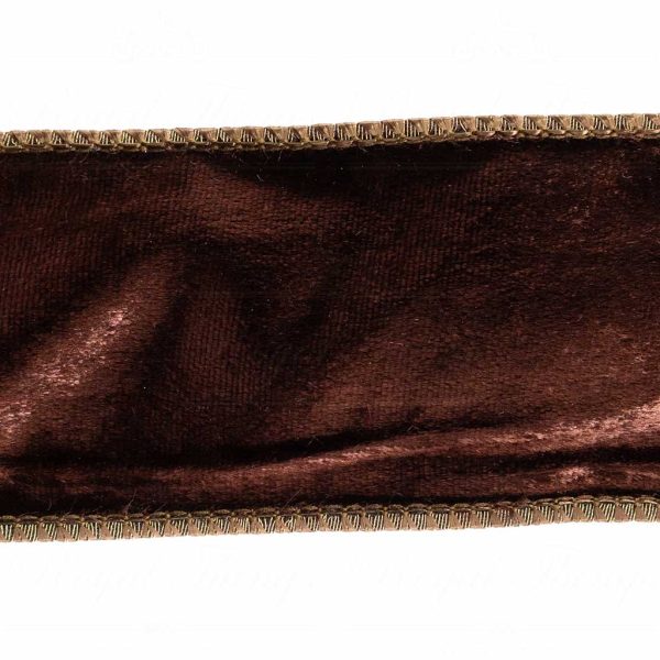 Goodwill Christmas Ribbon Velvet Tissue Brown Ribbon L 25012
