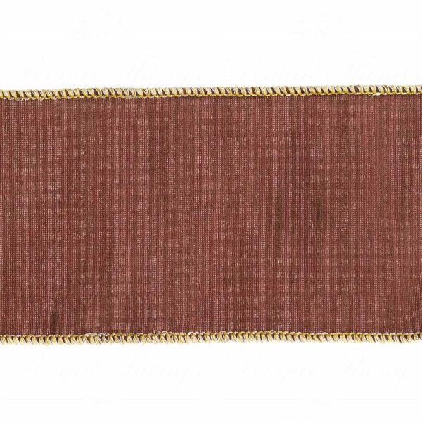 Goodwill Christmas Wired Ribbon Taj Mahal Ribbon Brown L 30103