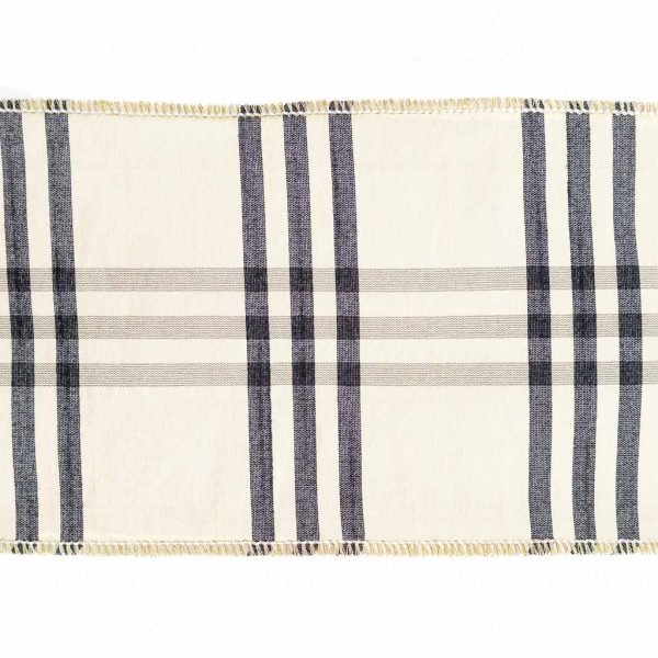 Goodwill Christmas Wired Ribbon Dupion Plaid Ivory Ribbon Brown Beige L 28233