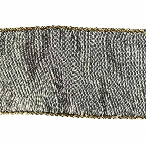 Goodwill Christmas Wired Ribbon Metallic Brown Slub Ribbon L 28287