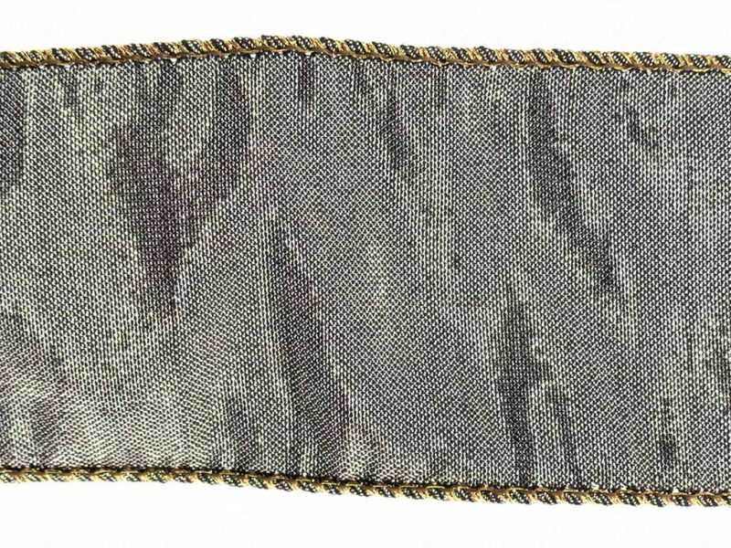 Goodwill Christmas Wired Ribbon Metallic Brown Slub Ribbon L 28287
