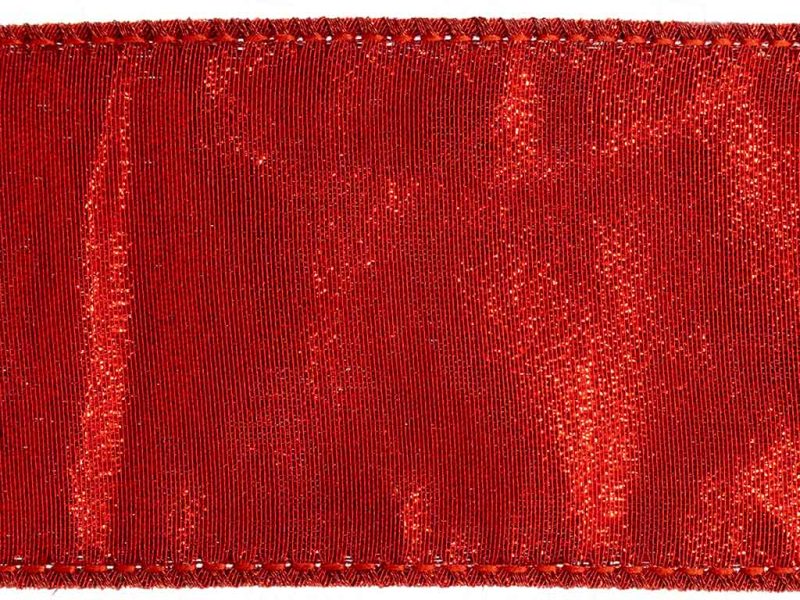 Goodwill Christmas Wired Ribbon Metallic Red Ribbon L 21557