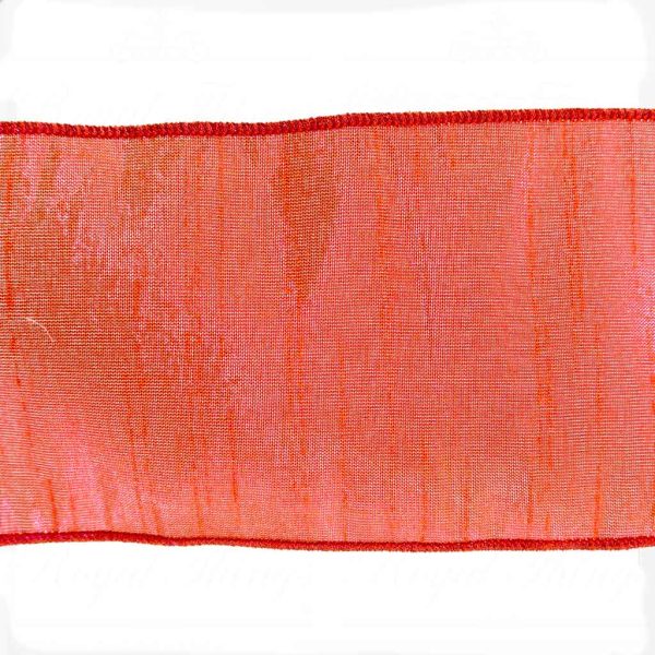 Goodwill Christmas Wired Ribbon Shimmering Redpink Ribbon L 27708